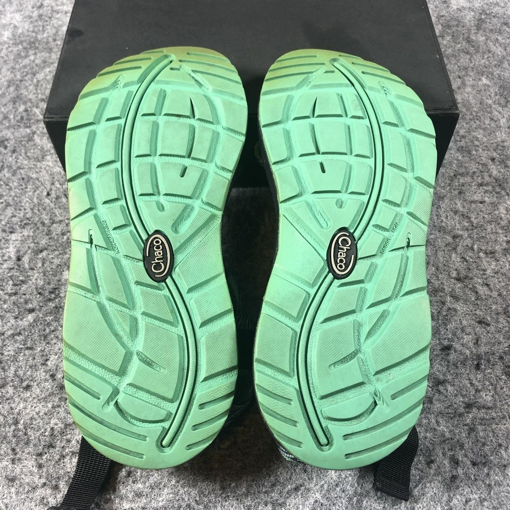 Chaco Z‎ Strap Sandals Womens 7 Black Green Adjustable Hiking Sport Comfort - Picture 12 of 16